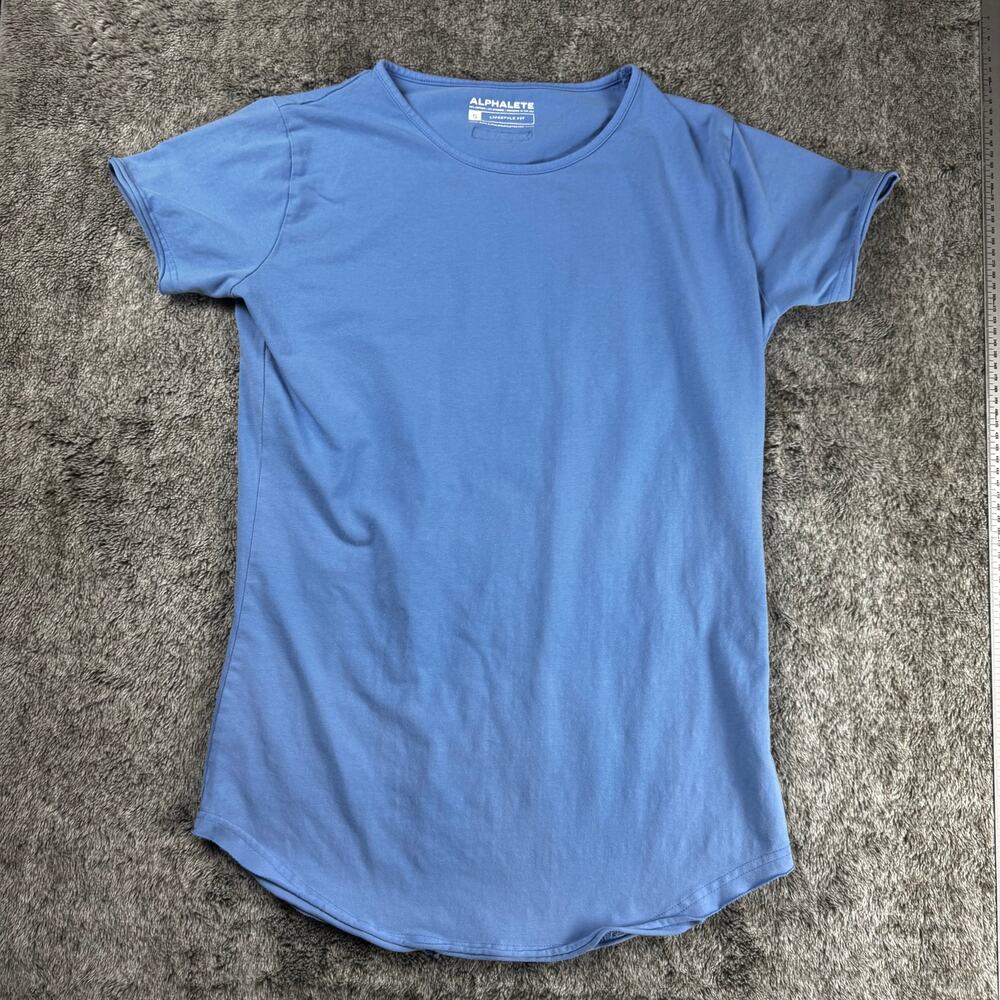 Alphalete Lifestyle Fit Tee Men's Small Blue